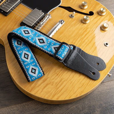 KLIQ Vintage Woven Guitar Strap for Acoustic and Electric Guitars