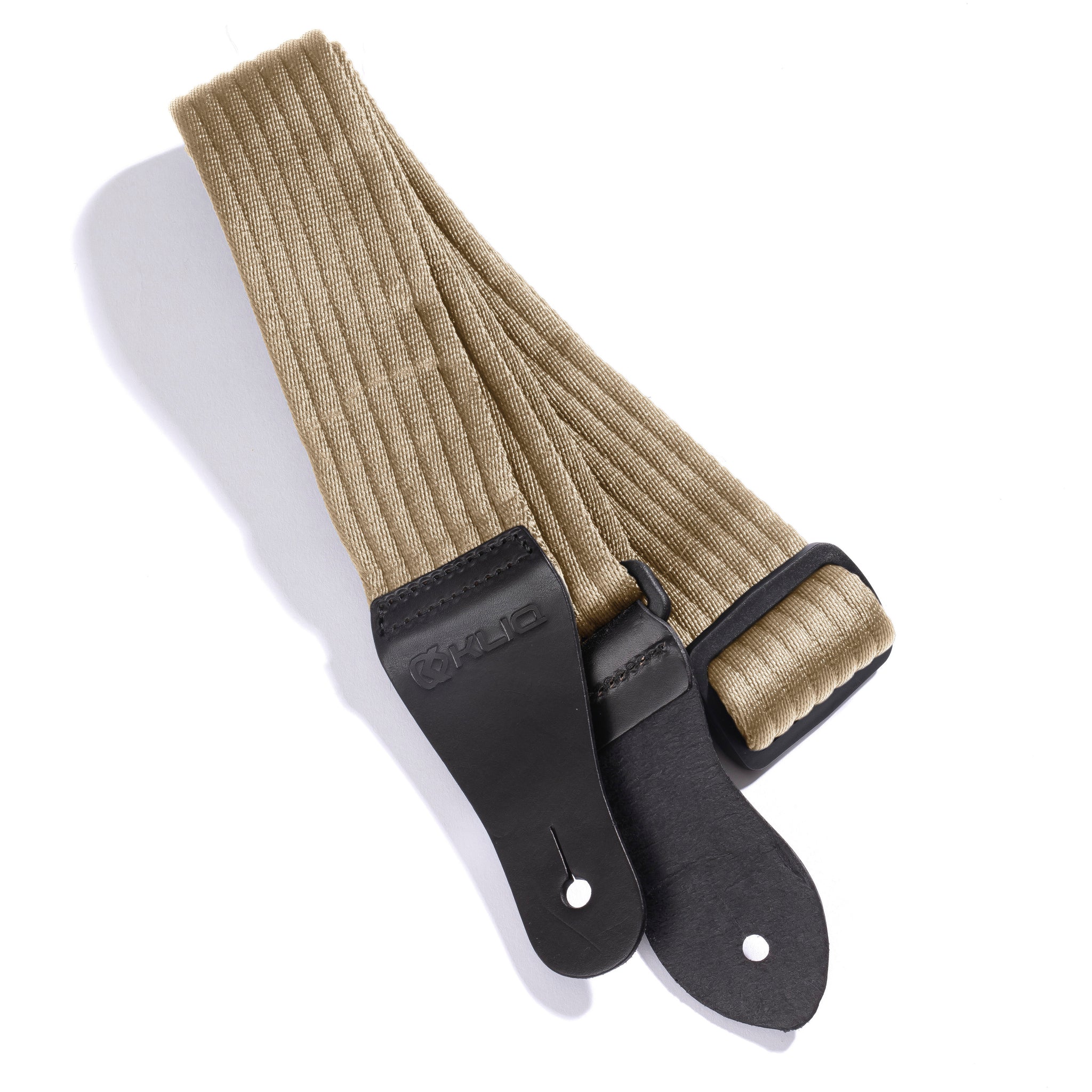 Woven Cotton Guitar Strap with Leather Ends